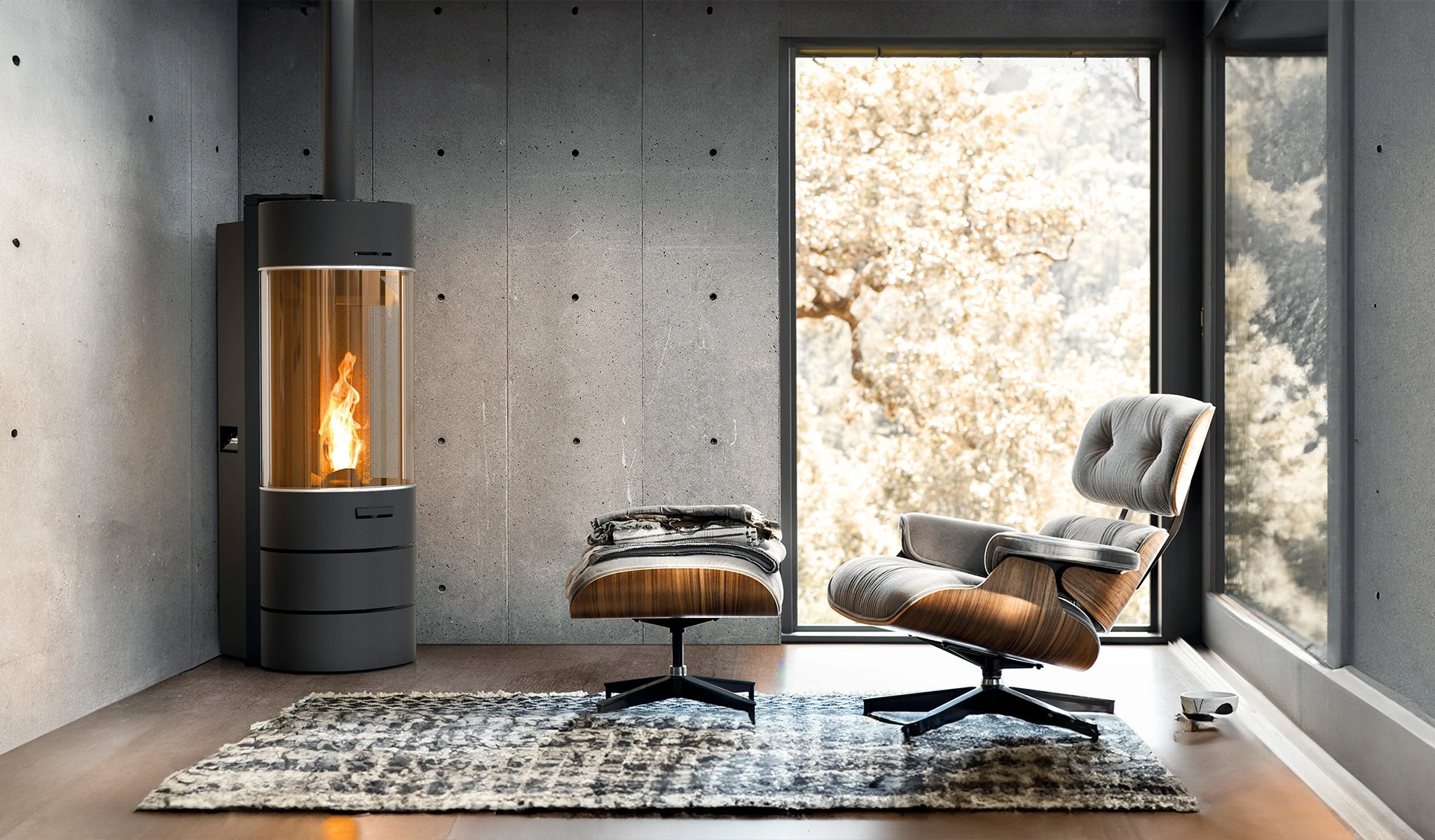 stufe a pellet moderne