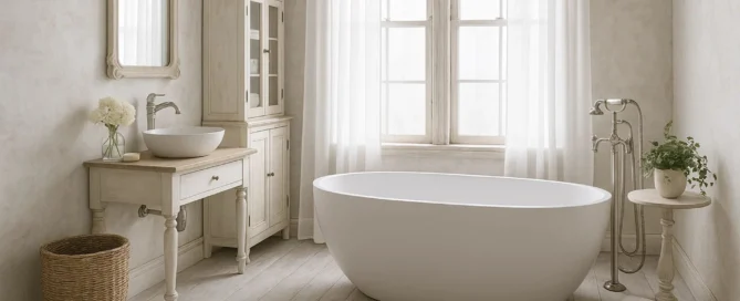bagno shabby chic moderno|